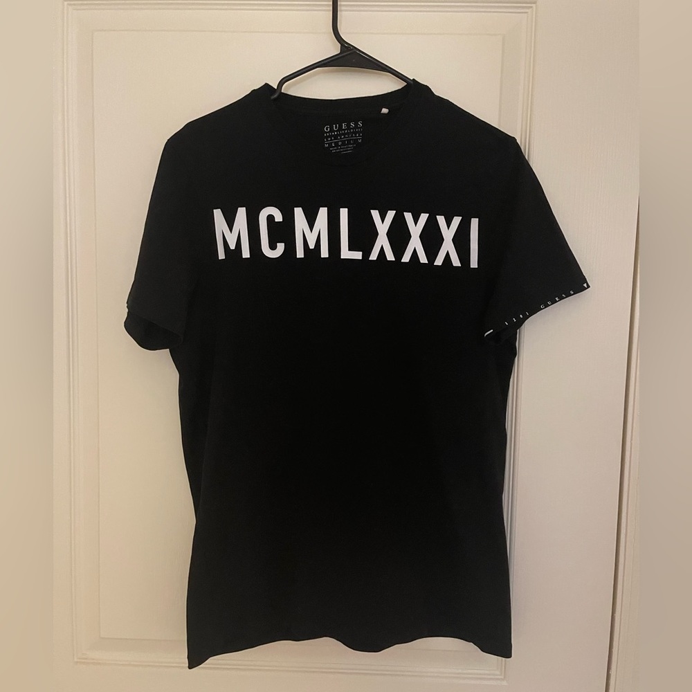 Guess Los Angeles Mens T-Shirt Black.Size M